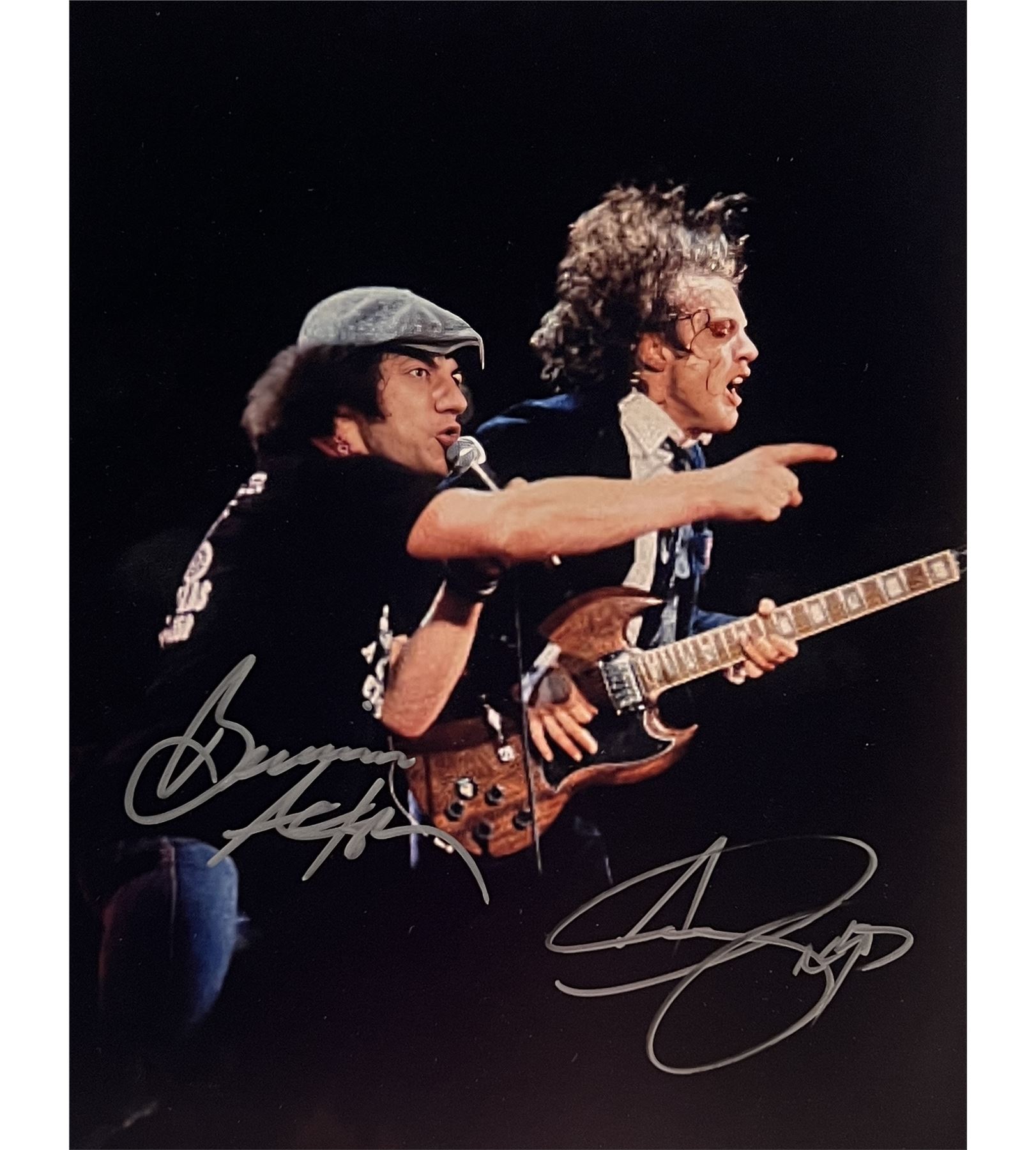 AC/DC band signed photo