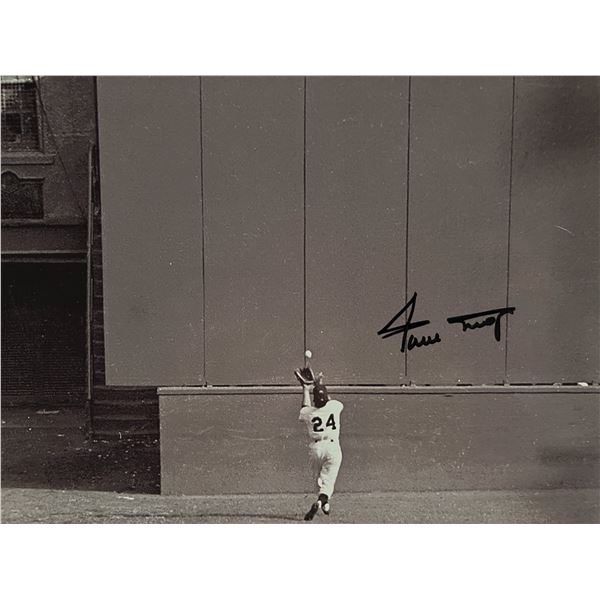 Willie Mays signed photo