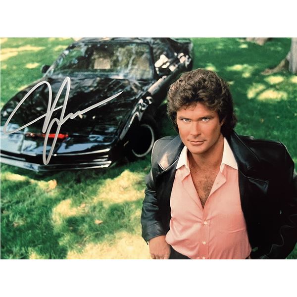 Knight Rider David Hasselhoff signed  photo