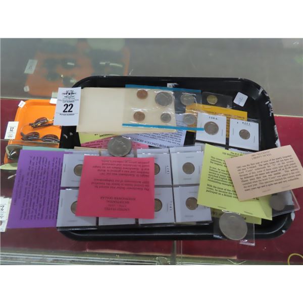 Ike Dollar, Winston Churchill Coin, Roosevelt Dimes, Lincoln Dimes, Kennedy
