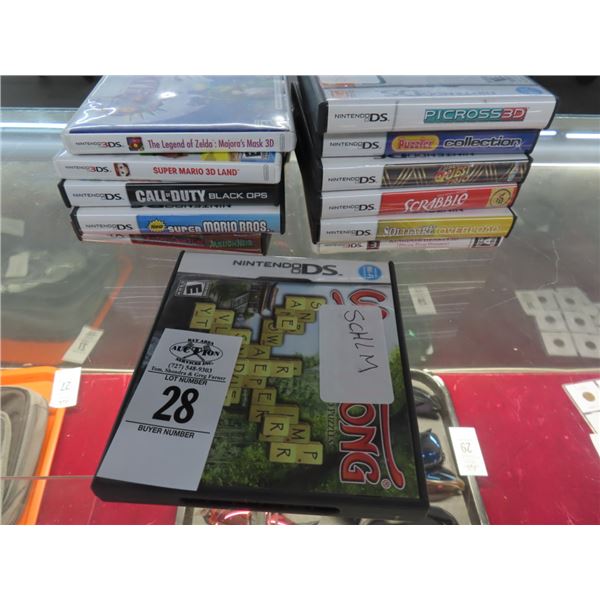 12-Nintendo DS Games - 12 X $