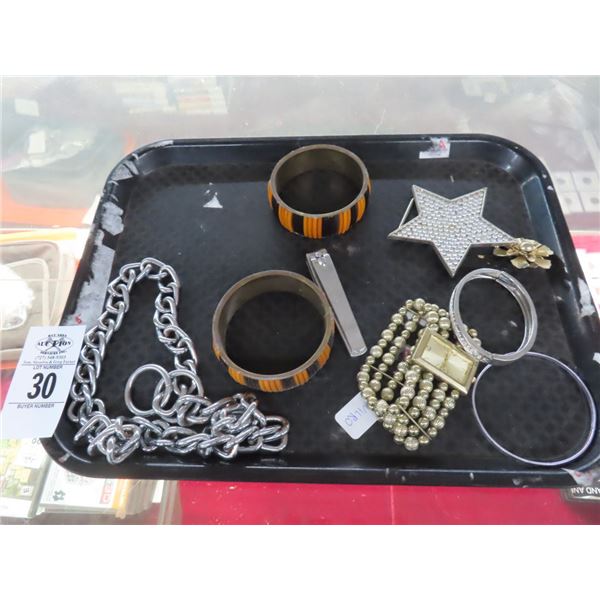 Fashion Watch, Bangle, Chain, Star Clip