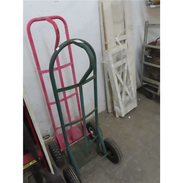 2-Air Tire Hand Trucks - 2 X $