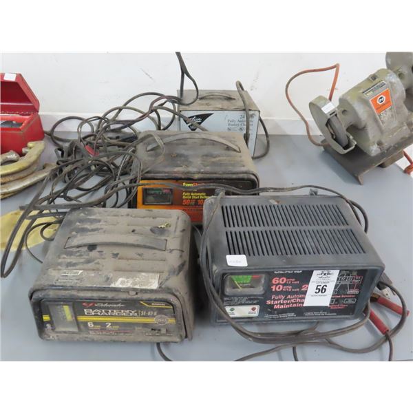 4-Small Battery Chargers - 4 X $