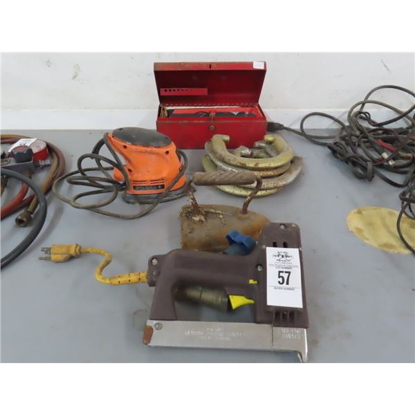 Horsehoes, Detail Sander, Sad Iron, Electric Stapler, Cordless Screwdriver