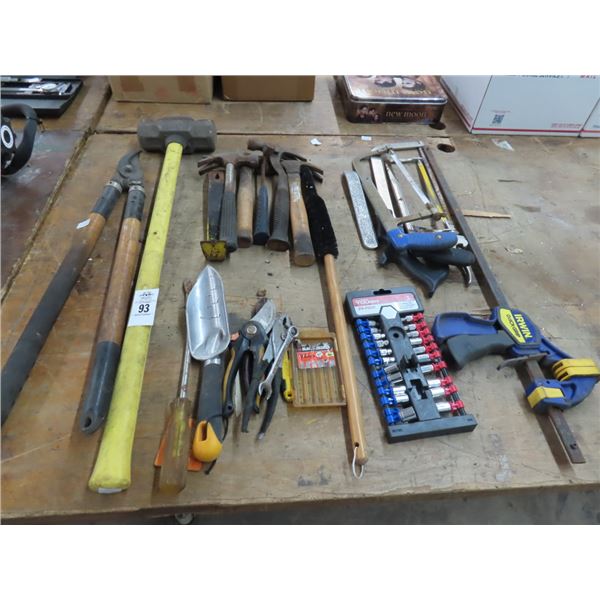 Sockets, Hammers, Loppers, Sledge, Hacksaw