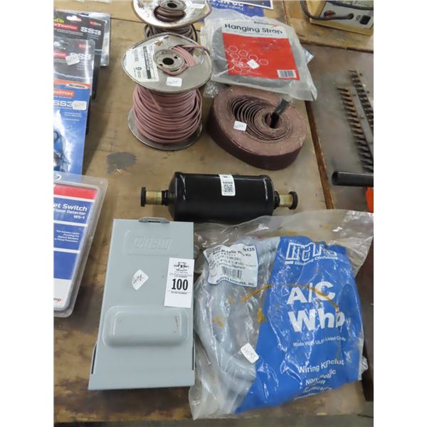 Hanging Straps, Sanding Belts, Cable, Control Box, Electrical Whip Kit