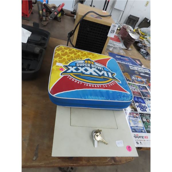 Super Bowl 37 Seat Pad, Air Cleaner, Wall Vault