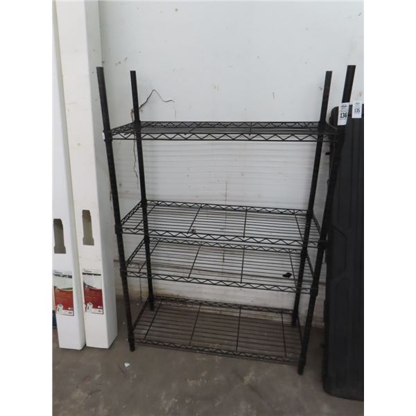Black Wire 4 Shelf Storage Rack