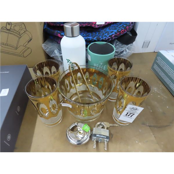 Padlocks, Cocktail Glass Set, Insulated Cups