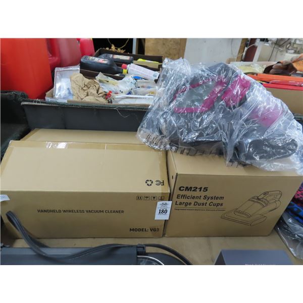 Hand Held Cordless Vacuum Cleaner w/Dust Cups