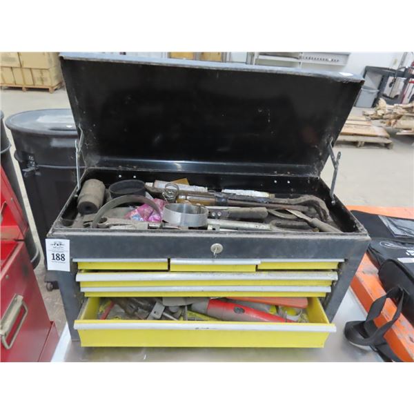 7 Compartment Toolbox w/Some Tools
