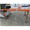 Image 1 : Orange 5' Metal Rolling Work Table