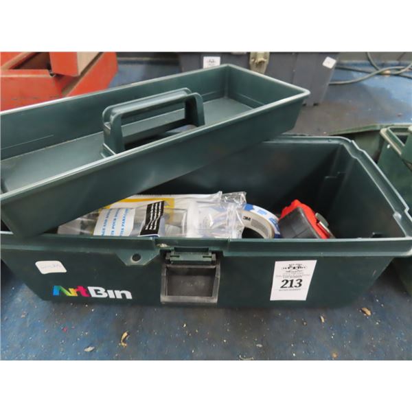 Toolbox w/Tape Measure, Acrylic Repair Supplies