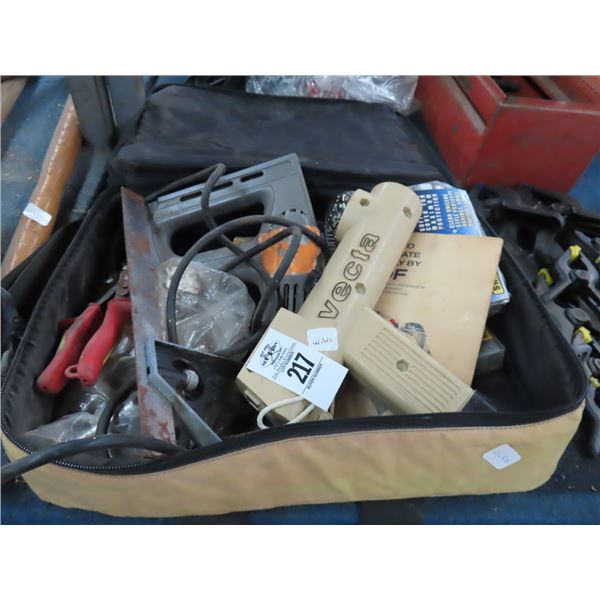 Electric Staple Gun, Shears, Radio Finder, Supplies