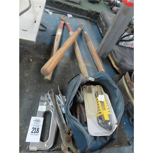 Hand Tools, Box Cutter, Loppers, Staple Gun