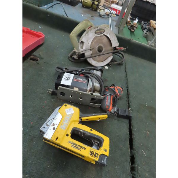 Staple Guns, Jigsaw, Circular Saw, Screwdrivers