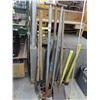 Image 1 : Shovel, Axe, Post Hole, Conduit Bender, Floor Scraper