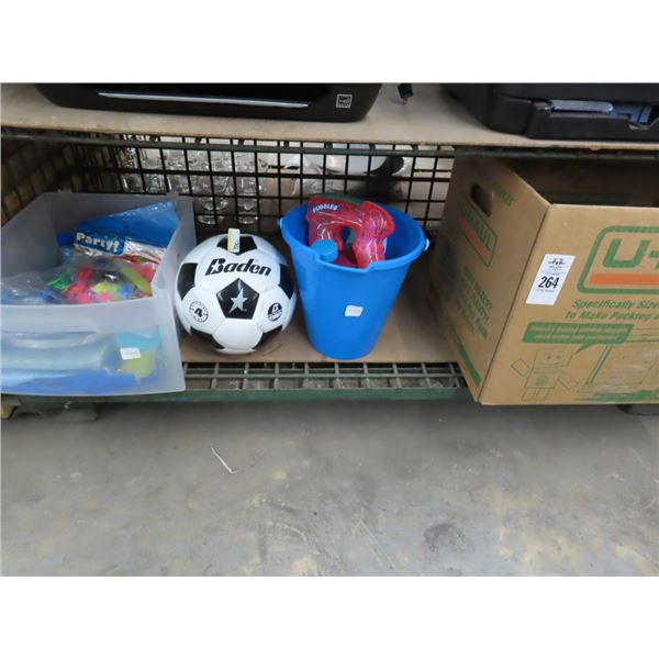 Books, Soccer Ball, Bubble Guns, Party Supplies