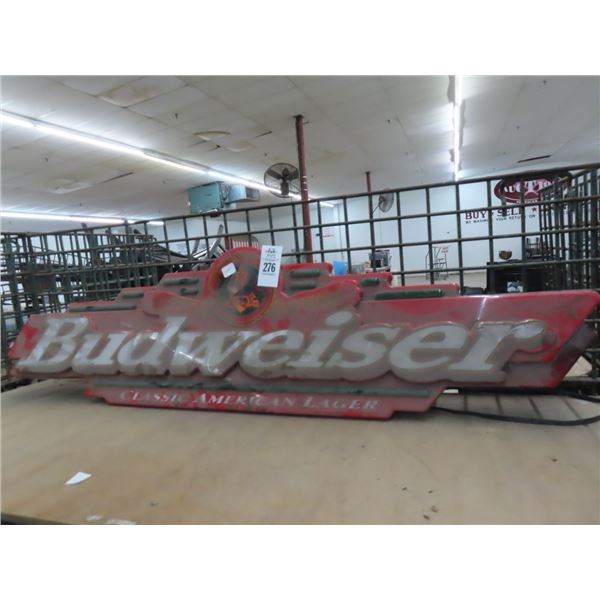 Budweiser Lighted Sign - No Shipping