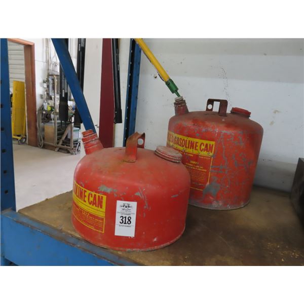 Vintage Metal Gas Cans - 2