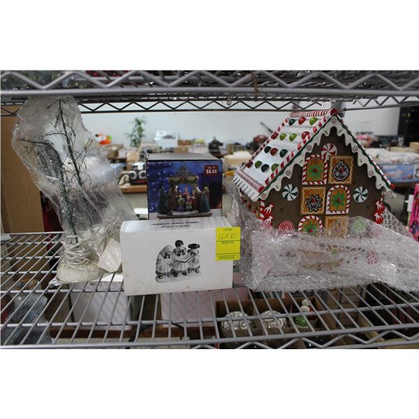 Gingerbread Advent House, Christmas Village Pieces