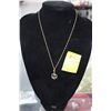 Image 2 : 18K YG Chain 2.2g, 10K Heart & Anchor Pendant 2.2g