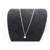 Image 2 : 14K WG Diamond Pendant & Chain w/12 Diamonds 3.6g Replacement Value $800.00