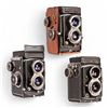 Image 1 : Vintage Cameras: (2) Rolleiflex, (1) Rolleicord