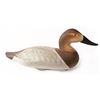 Image 1 : Charlie Joiner Carved Canvasback Hen Duck Decoy