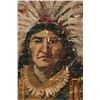 Image 2 : Painted Indian Chief Hanging Tapestry