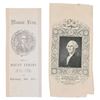 Image 1 : Masonic Commemorative Silk Ribbons c.1840-50's