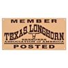 Image 1 : Texas Longhorn Breeders Association Tin Sign