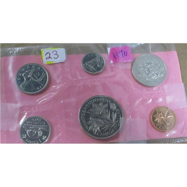 1970 PROOF MANITOBA MINT SEALED COIN SET