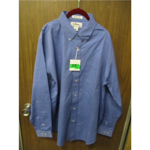 NEW:  MEN'S BLUE SHIRT (SIZE XL)