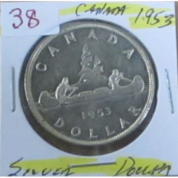 1953 CANADA SILVER DOLLAR