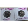 Image 1 : 1984 & 1992 PROOF DOUBLE STRUCK CAMEO CANADA QUARTERS