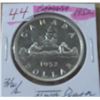 Image 1 : 1952 (3 WATERLINE) CANADA SILVER DOLLAR
