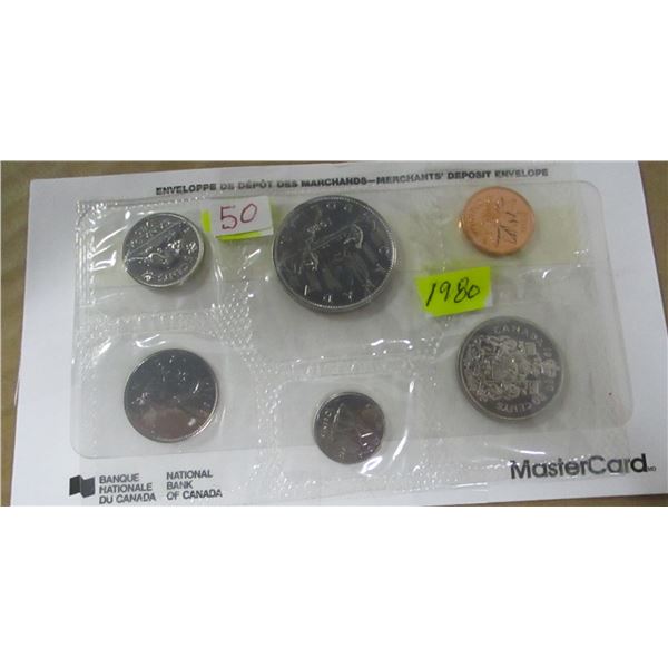 1980 PROOF CANADA MINT SEALED COIN SET
