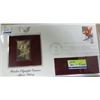 Image 1 : WINTER OLYMPIC GAMES 22 KARAT GOLD SHIELD STAMP