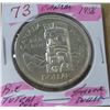 Image 1 : 1958 BC TOTEM POLE CANADA SILVER DOLLAR