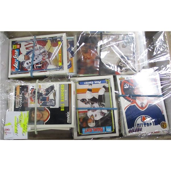 100 SPORT CARDS FROM 1980'S