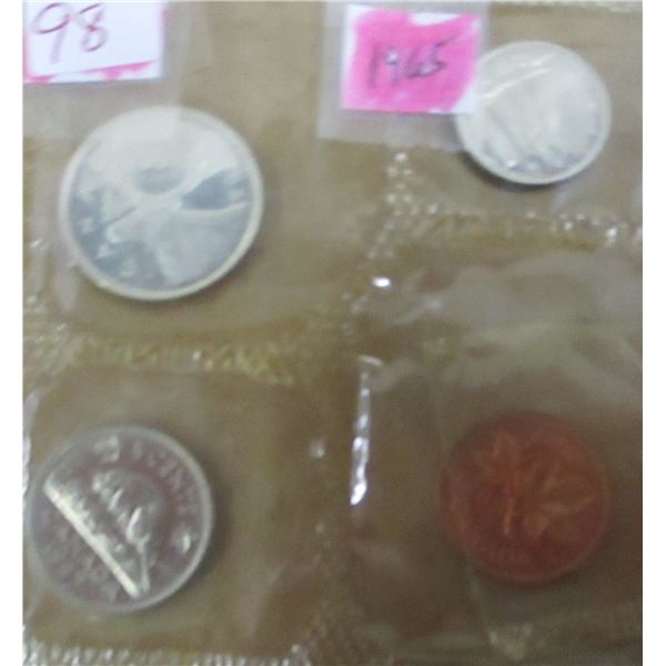 1965 PROOF QUARTER/DIME SILVER MINT SEALED COIN SET