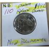 Image 1 : 1992 PROOF CAMEO NEW BRUNSWICK QUARTER