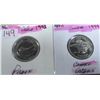 Image 1 : 1992 PROOF & 1999 CAMEO CANADA QUARTERS