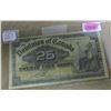 Image 1 : 1900 DOMINION OF CANADA 25 CENT BANK NOTE