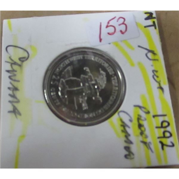 1992 DOUBLE PROOF CAMEO NWT CANADA QUARTER