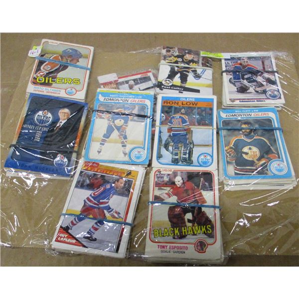LOT OF 100 NHL COLLECTOR CARDS FROM 1980'S