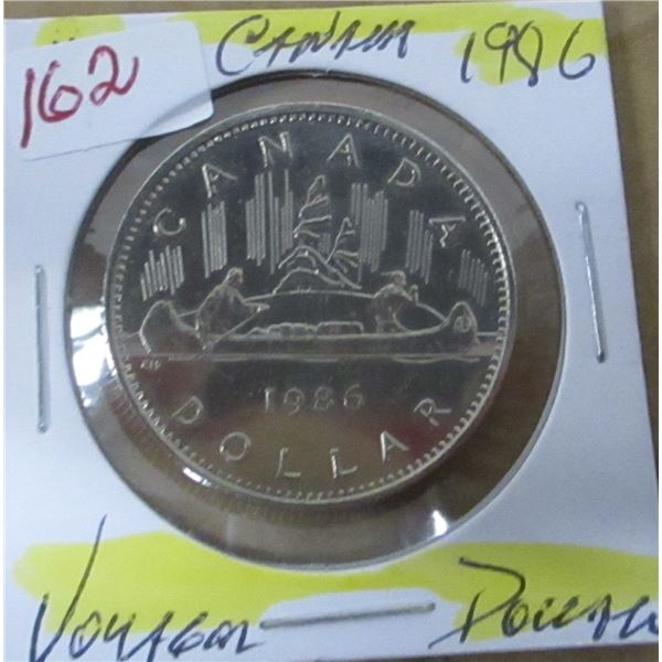 1986 UNCIRCULATED CANADA VOYAGER DOLLAR