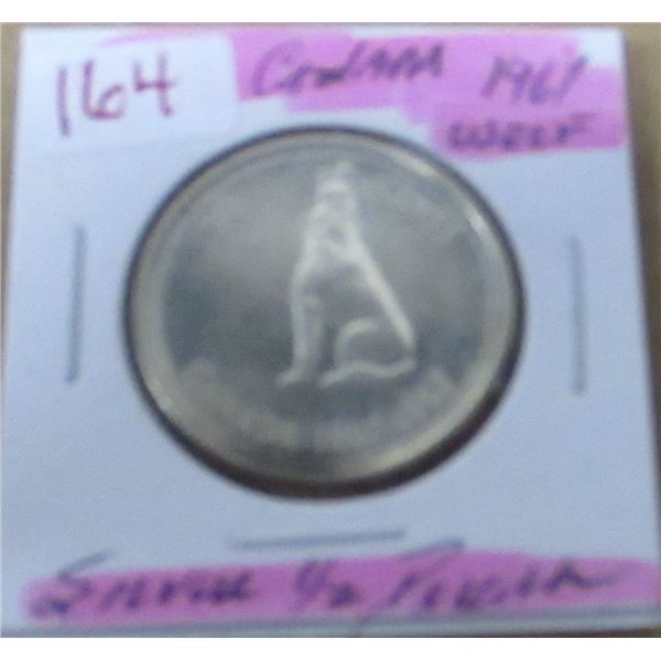 1967 WOLF CANADA SILVER HALF DOLLAR